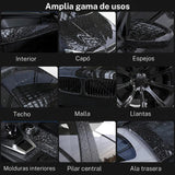 Maxbell Carbon Fiber Car Vinyl Wrap Self Stick Stickers for Suvs Vehicle Trucks Black