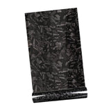 Maxbell Carbon Fiber Car Vinyl Wrap Self Stick Stickers for Suvs Vehicle Trucks Black