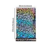 Maxbell Carbon Fiber Car Vinyl Wrap Self Stick Stickers for Suvs Vehicle Trucks Rainbow
