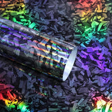 Maxbell Carbon Fiber Car Vinyl Wrap Self Stick Stickers for Suvs Vehicle Trucks Rainbow