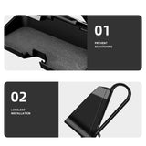 Maxbell Sunglasses Holder for Car Visor Sturdy Portable Eyeglasses Storage Organizer Black