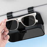 Maxbell Sunglasses Holder for Car Visor Sturdy Portable Eyeglasses Storage Organizer Black