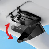 Maxbell Sunglasses Holder for Car Visor Sturdy Portable Eyeglasses Storage Organizer Black