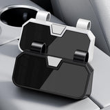 Maxbell Sunglasses Holder for Car Visor Sturdy Portable Eyeglasses Storage Organizer White