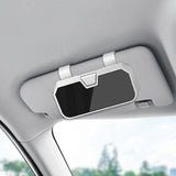 Maxbell Sunglasses Holder for Car Visor Sturdy Portable Eyeglasses Storage Organizer White