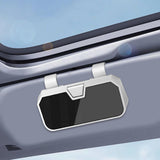 Maxbell Sunglasses Holder for Car Visor Sturdy Portable Eyeglasses Storage Organizer White