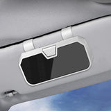 Maxbell Sunglasses Holder for Car Visor Sturdy Portable Eyeglasses Storage Organizer White