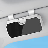 Maxbell Sunglasses Holder for Car Visor Sturdy Portable Eyeglasses Storage Organizer White