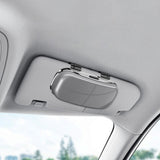 Maxbell Sunglasses Holder for Car Visor Sun Visor Organizer Sturdy Auto Glasses Case Gray