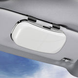 Maxbell Sunglasses Holder for Car Visor Sun Visor Organizer Sturdy Auto Glasses Case White