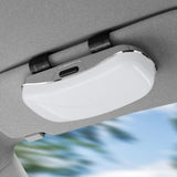 Maxbell Sunglasses Holder for Car Visor Sun Visor Organizer Sturdy Auto Glasses Case White
