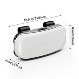 Maxbell Sunglasses Holder for Car Visor Sun Visor Organizer Sturdy Auto Glasses Case White