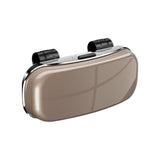 Maxbell Sunglasses Holder for Car Visor Sun Visor Organizer Sturdy Auto Glasses Case Brown