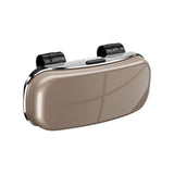 Maxbell Sunglasses Holder for Car Visor Sun Visor Organizer Sturdy Auto Glasses Case Brown