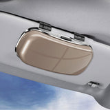 Maxbell Sunglasses Holder for Car Visor Sun Visor Organizer Sturdy Auto Glasses Case Brown
