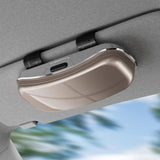 Maxbell Sunglasses Holder for Car Visor Sun Visor Organizer Sturdy Auto Glasses Case Brown