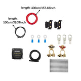 Double Battery Isolator Kit Metal 12V 140A for Motorhomes Boats 4m Red Cables