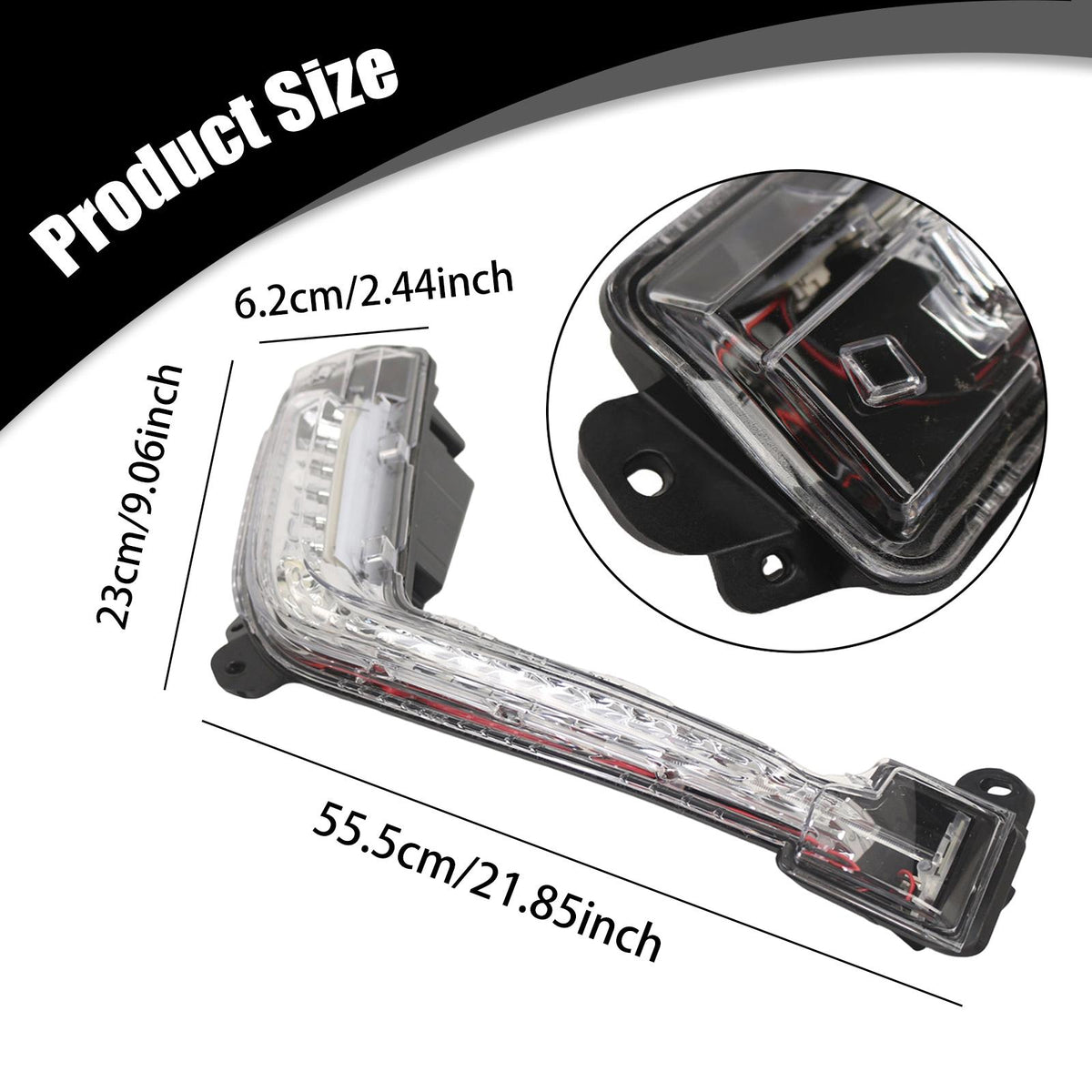 Daytime Running Light Strip Premium LED Beads for Peugeot 308 2011-2013 Right