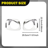 2 Pieces Front Headlight Bezels Trim Cover Spare Parts for Suzuki Jimny Silver
