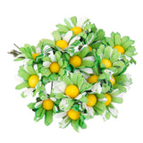 Maxbell 100 x Artificial Flower Heads Cloth Daisy Wedding Party DIY Craft Green