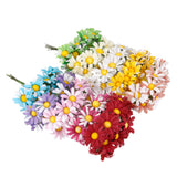 Maxbell 100 x Artificial Flower Heads Cloth Daisy Wedding Party DIY Craft Green