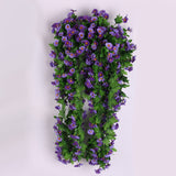 Maxbell Artificial Silk Daisy Wisteria Hanging Flower Vine Wedding Decor Blue