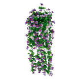 Maxbell Artificial Silk Daisy Wisteria Hanging Flower Vine Wedding Decor Blue
