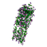 Maxbell Artificial Silk Daisy Wisteria Hanging Flower Vine Wedding Decor Blue