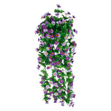 Maxbell Artificial Silk Daisy Wisteria Hanging Flower Vine Wedding Decor Blue