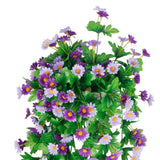 Maxbell Artificial Silk Daisy Wisteria Hanging Flower Vine Wedding Decor Blue