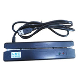 Maxbell LC-402U 2 Track USB Magnetic Stripe Swipe Credit Debit POS Card Reader Black - Aladdin Shoppers