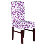 Maxbell Stretch Short Removable Dining Room Chair Cover Slipcovers Stripe