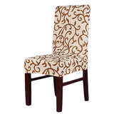 Maxbell Stretch Short Removable Dining Room Chair Cover Slipcovers Stripe