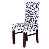 Maxbell Stretch Short Removable Dining Room Chair Cover Slipcovers Stripe