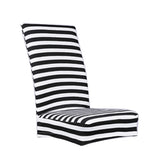 Maxbell Stretch Short Removable Dining Room Chair Cover Slipcovers Stripe