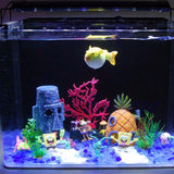 Maxbell Maxbell Aquarium Fish Tank Resin Moai Shape House Ornament Cave Landscape Decoration