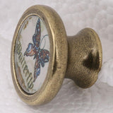 Maxbell Maxbell Vintage Cabinet Door Drawer Dreser Handle Pull Knob Hardware - Butterfly#2