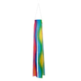 Maxbell 2pcs Rainbow Windsock Carp Flag Koinobori Wind Streamer Hanging Kite Decor