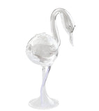 Maxbell Maxbell Clear Glass Waterfowl Piggy Bank Saving Pot Money Coin Box Terrarium Blue