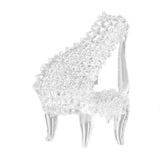 Maxbell Clear Glass Mini Piano Creative Table Decoration Ornament Gift 8x6cm