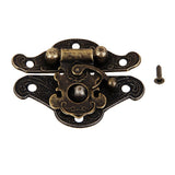Maxbell 10Pair Antique Jewelry Box Case Buckle Shackle Lock Padlock Hasp Bronze C069