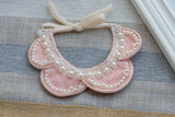 Maxbell Maxbell Cute Pet Dog Puppy Cat Pendant Necklace Detachable Petal Beads Collar Pink