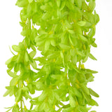 Maxbell 2Pcs Bunch Silk Hanging Plants Artificial Lilac Flower Garland Decor Green