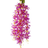 Maxbell 2Pcs Bunch Silk Hanging Plants Artificial Lilac Flower Garland  White