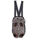 Maxbell Maxbell Nylon Pet Puppy Dog Cat Carrier Backpack Front Tote Carrier Bag Leopard S