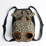 Maxbell Maxbell Nylon Pet Puppy Dog Cat Carrier Backpack Front Tote Carrier Bag Leopard S