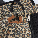 Maxbell Maxbell Nylon Pet Puppy Dog Cat Carrier Backpack Front Tote Carrier Bag Leopard S