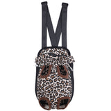 Maxbell Maxbell Nylon Pet Puppy Dog Cat Carrier Backpack Front Tote Carrier Bag Leopard S
