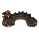 Maxbell Aquarium Ornament Sunken Bridge Fish Tank Decor Sail Shipwreck Fishing Boat - Aladdin Shoppers