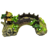 Maxbell Aquarium Ornament Sunken Bridge Fish Tank Decor Sail Shipwreck Fishing Boat - Aladdin Shoppers